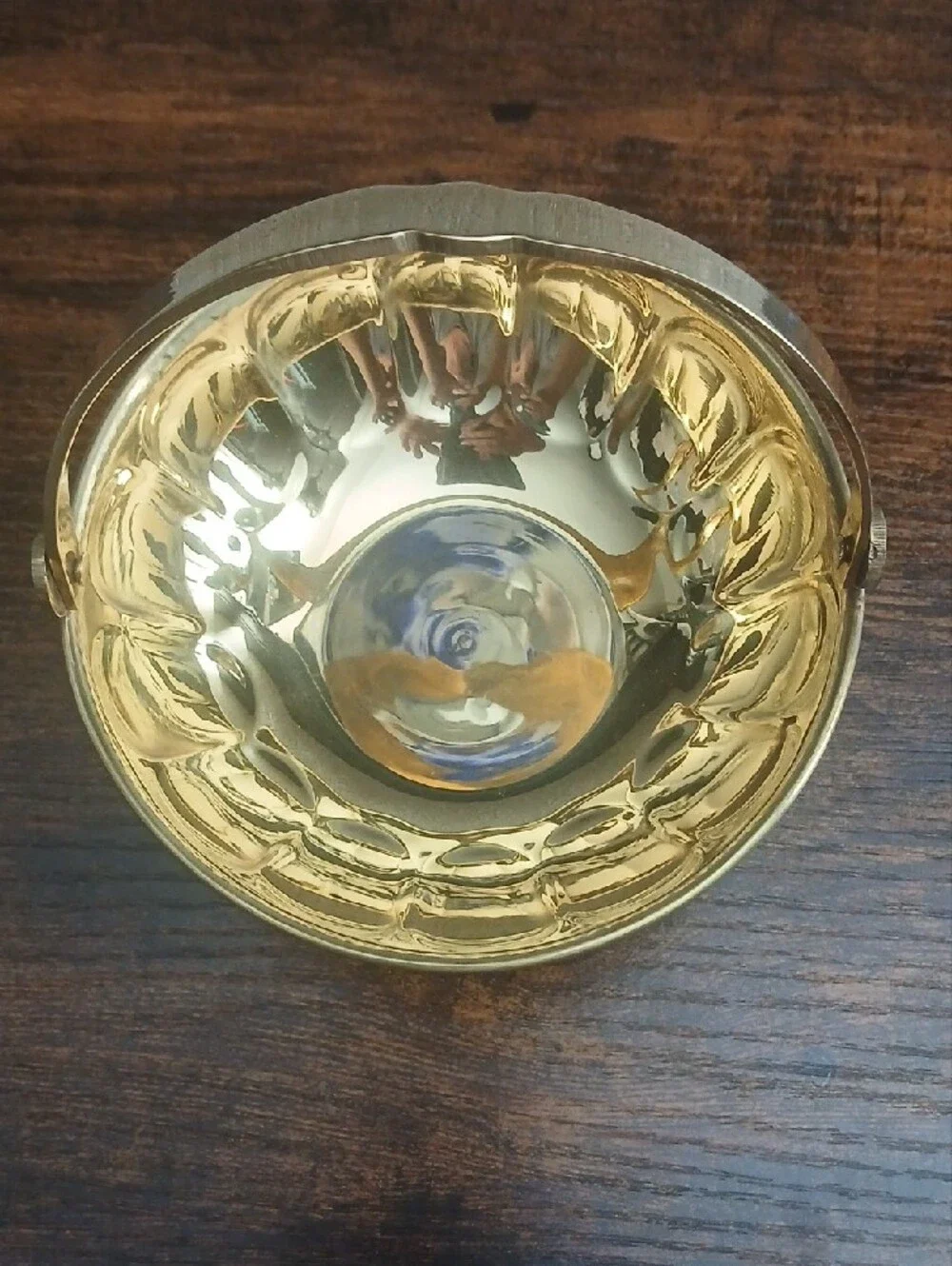 NIB Solid Brass Bowl with Handle